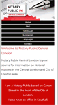 Mobile Screenshot of notarypubliccentrallondon.com