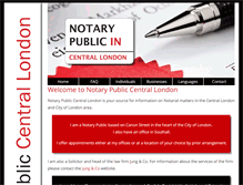 Tablet Screenshot of notarypubliccentrallondon.com