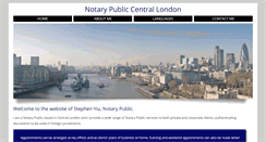 Desktop Screenshot of notarypubliccentrallondon.net