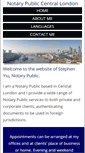 Mobile Screenshot of notarypubliccentrallondon.net